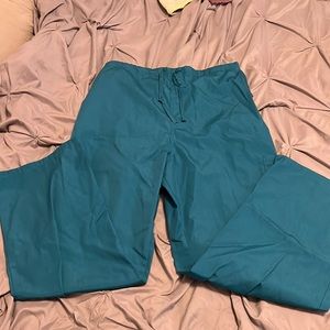 Teal scrub pants